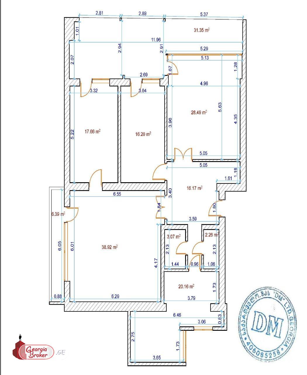nearly repaired 4-room apartment for sale